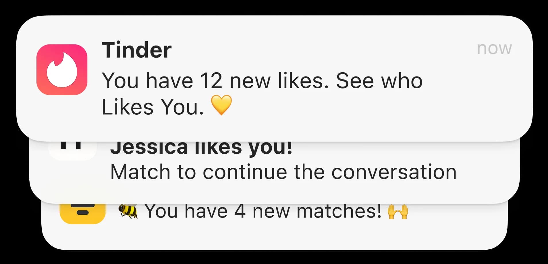 Tinder notification