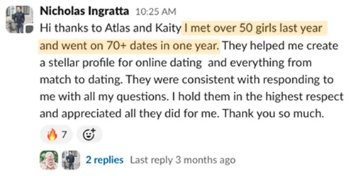Client success testimonial